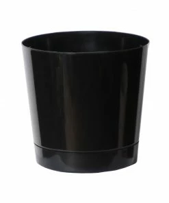 Brighter Blooms Black Decorative Pot