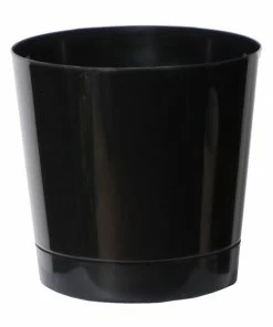 Brighter Blooms Black Decorative Pot