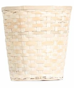 Brighter Blooms SHOP ALL Whitewash Bamboo Basket